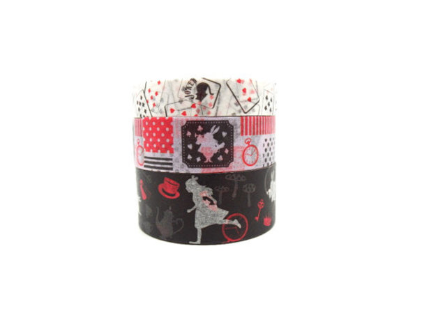 Alice in Wonderland Washi Tape Set